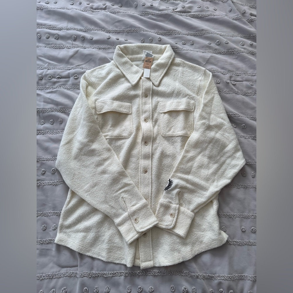 Cream Victorias Secret Button-Up Shirt